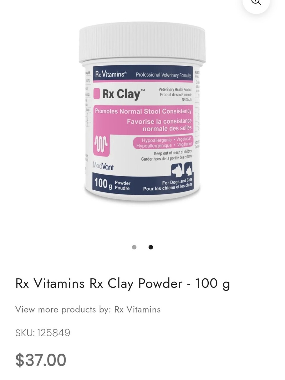 Rx Clay Powder For Cats & Dogs